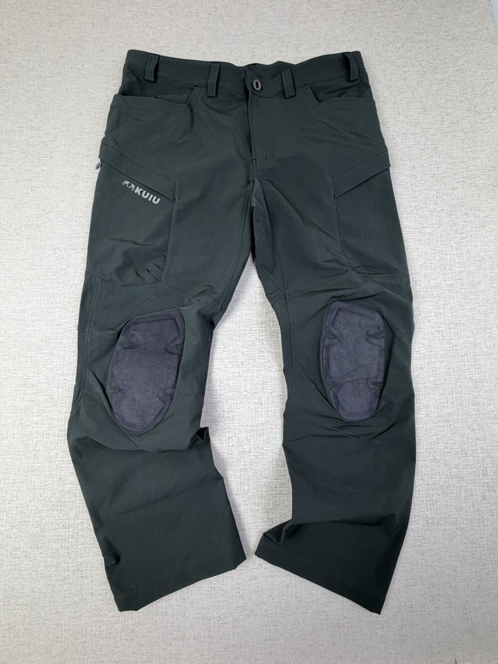 KUIU Pro Hunting Pants Men’s 42x34 Dark Olive Primeflex Built-In Knee Pads